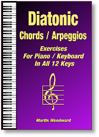 Diatonic Chords Arpeggios exercises and instruction