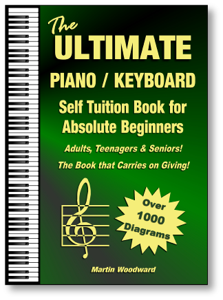 Ultimate piano and keyboard self tuition book for beginners adults and seniors